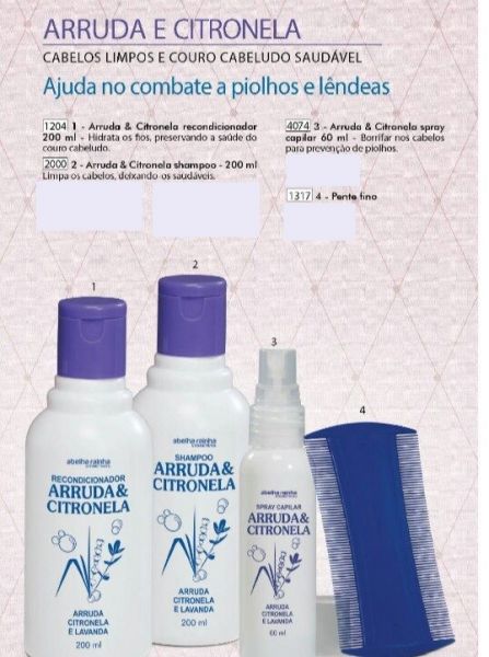 Kit de shampooanti\piolho